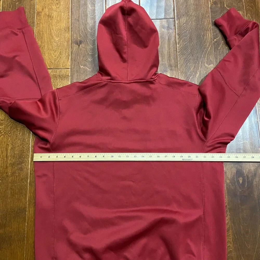 Nike Athletic Thermafit NCAA Alabama Crimson Tide Maroon Hoodie Men's Size Large - Picture 8 of 9